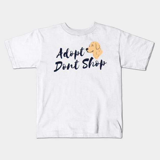 Adopt Don't Shop Kids T-Shirt by vcent